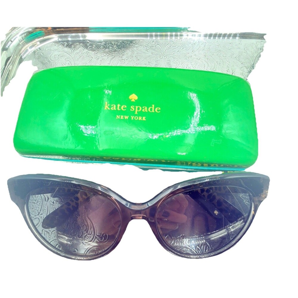 KATE SPADE Hello Sunshine AUBRIELLA/G/S HWJ90 Oversized Cat Eye Sunglasses Black